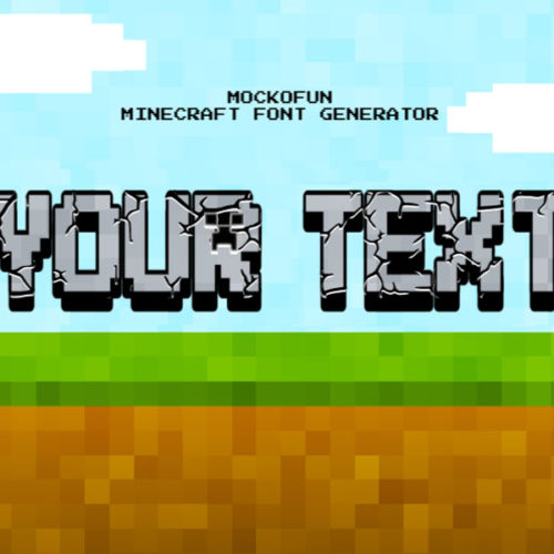 Minecraft Font Generator - MockoFUN