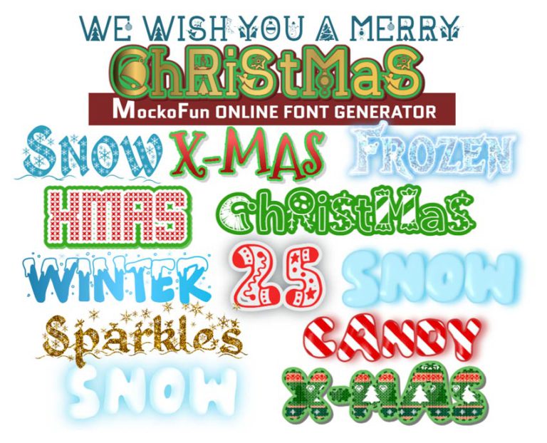 �� Christmas Font Generator �� - MockoFUN