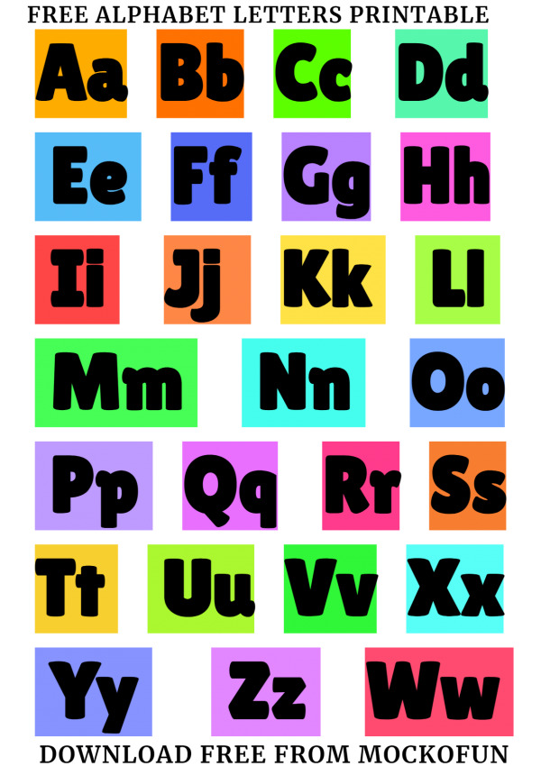 ✏️ [FREE] Alphabet Letters Printable - MockoFUN
