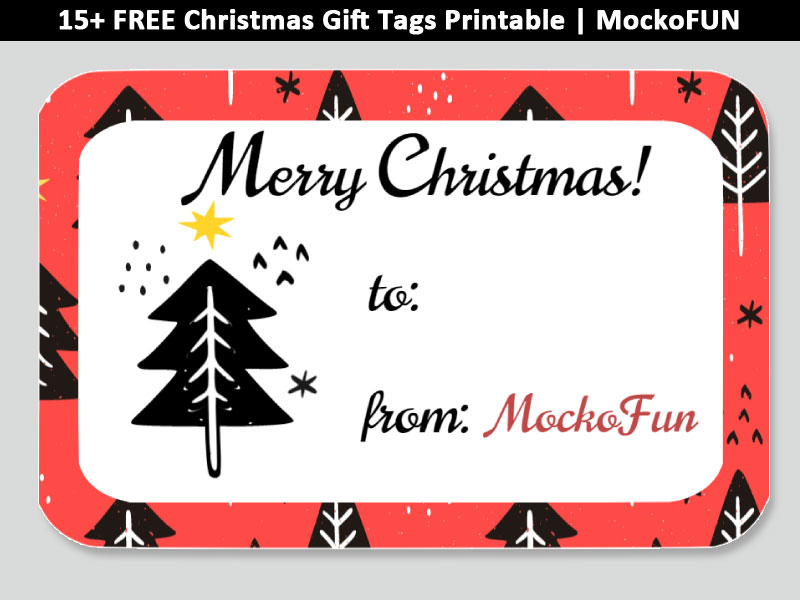 🎄 🎅 🎁 [FREE] Christmas Gift Tags Printable - MockoFUN