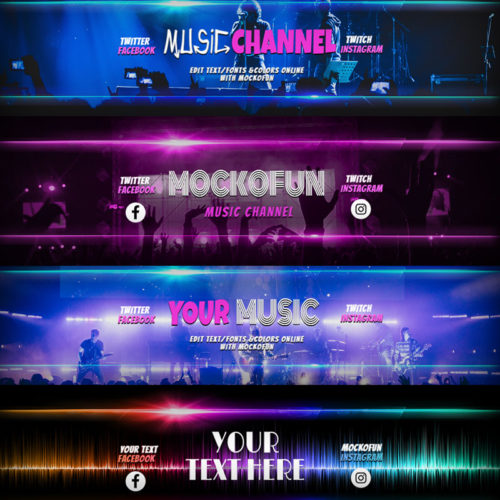 Music Banner For YouTube - MockoFUN