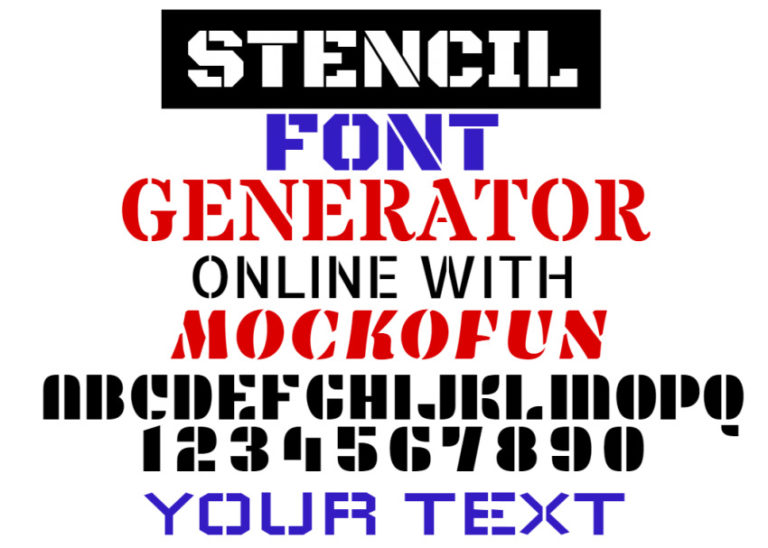 Stencil Font Generator