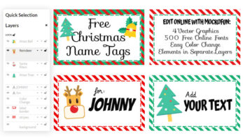 Christmas Name Tags