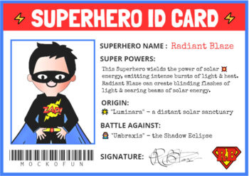 Superhero ID Card