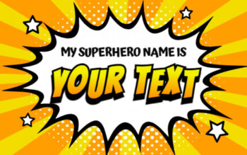 Superhero Name Tag