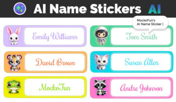 AI Name Sticker