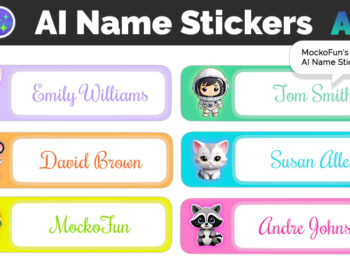 AI Name Sticker