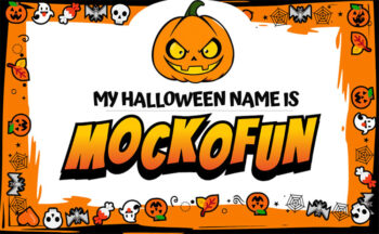 Halloween Name Tag