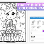 Happy Birthday Coloring Page