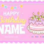 Happy Birthday GIF with Name