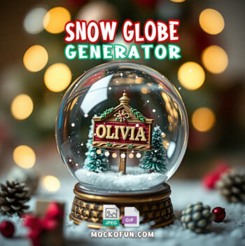 Animated Snow Globe GIF