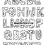 Alphabet Pictures to Color