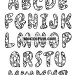 Printable Coloring Pages Alphabet Letters