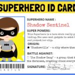 Superhero Identity Card