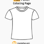 T-shirt Coloring Page